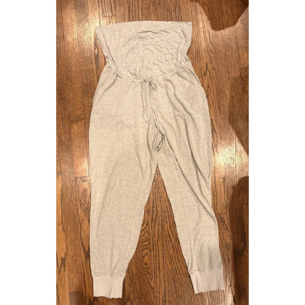 Seraphine Nursing Maternity Jogger Jumpsuit w/Bump Band Jersey Size Large